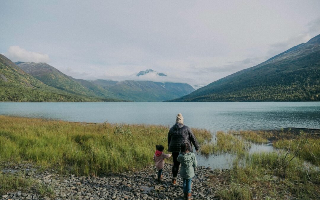 Kids enjoying their family life in Alaska